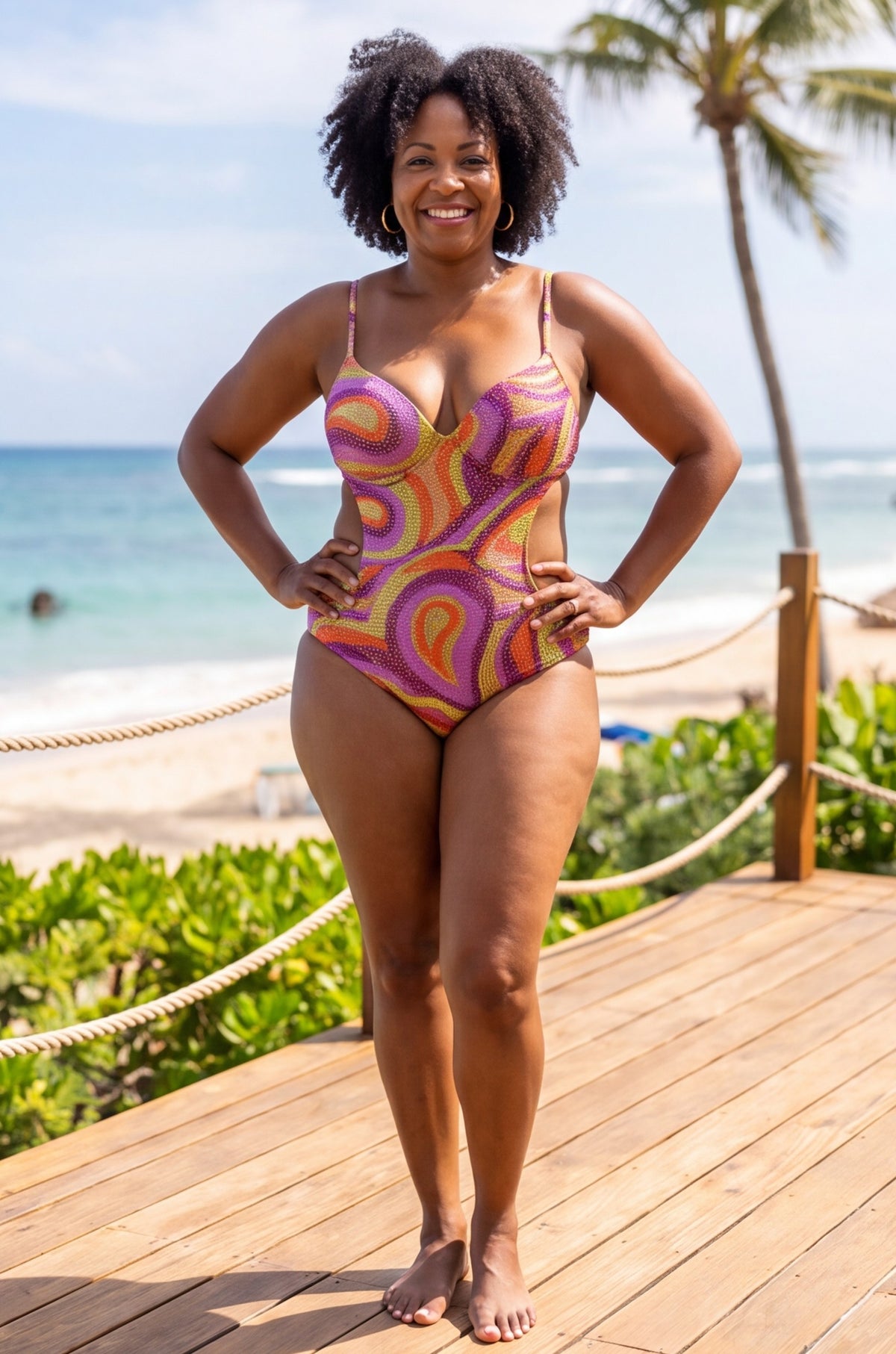 Paisley Cutaway Monokini