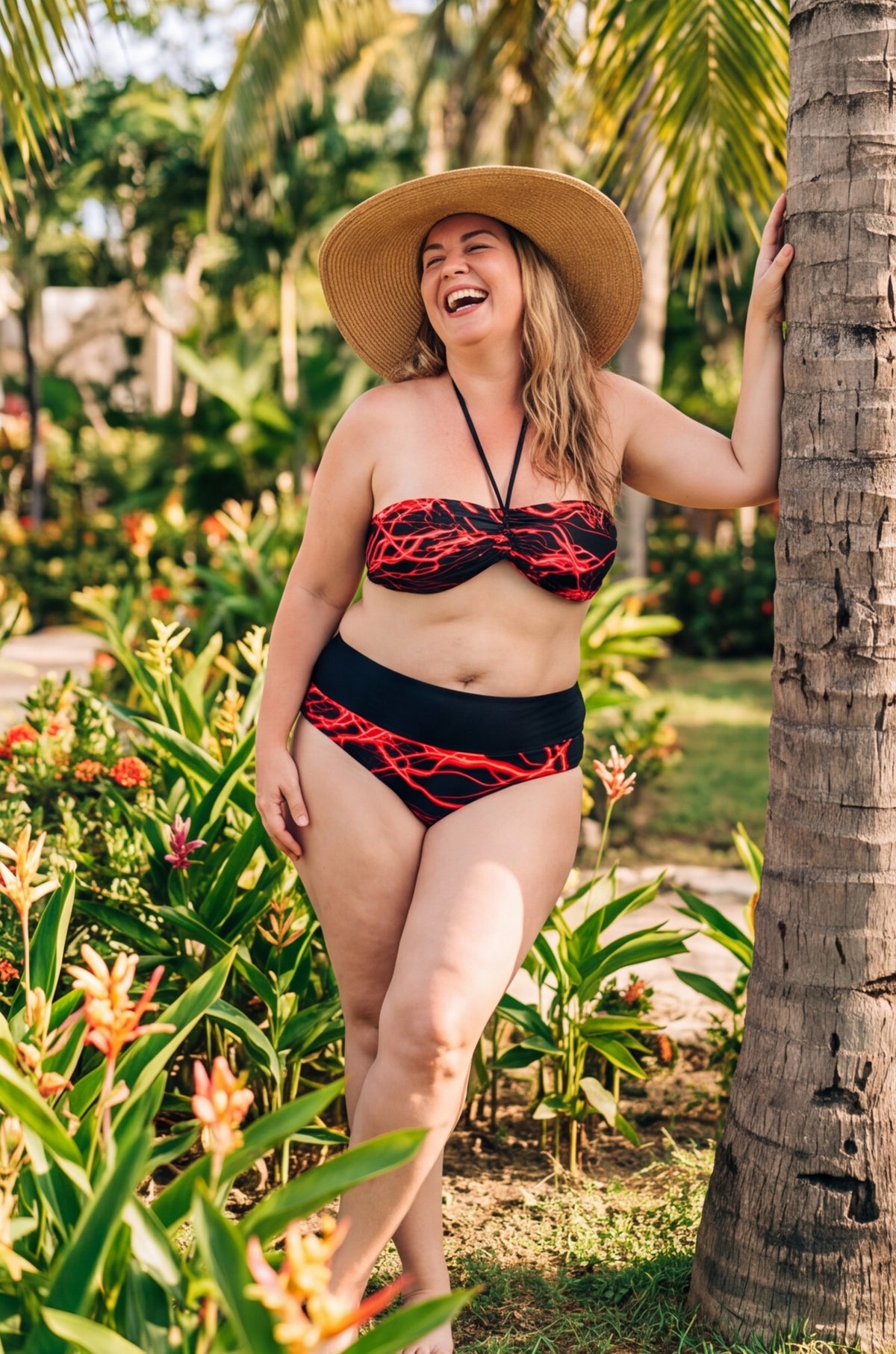 Lava Flow Bandeau Bikini 2-Piece (M)