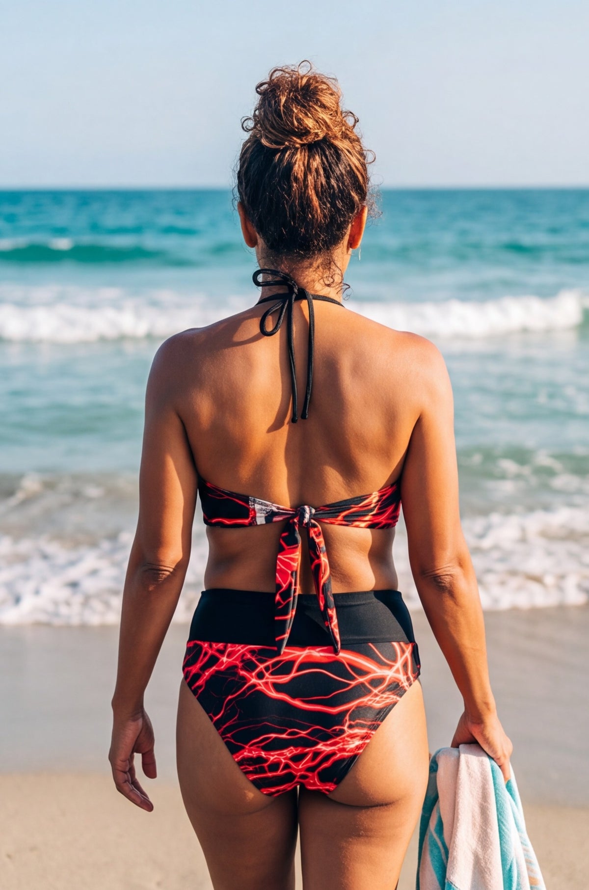 Lava Flow Bandeau Bikini 2-Piece (M)