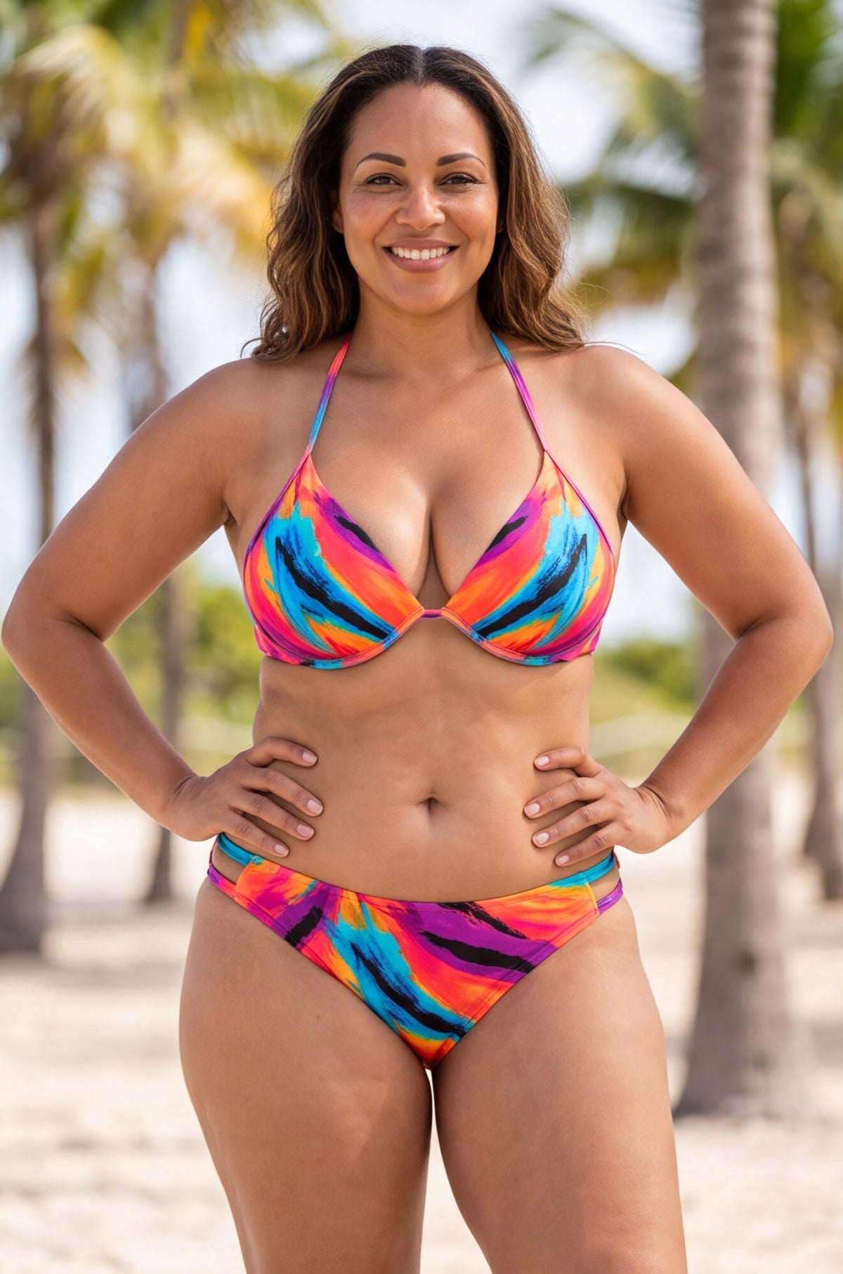 Brushstroke Underwired Triangle Bikini