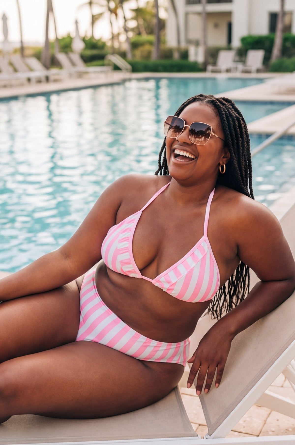 Candy Stripe Serenade 2-Piece Bikini (M)