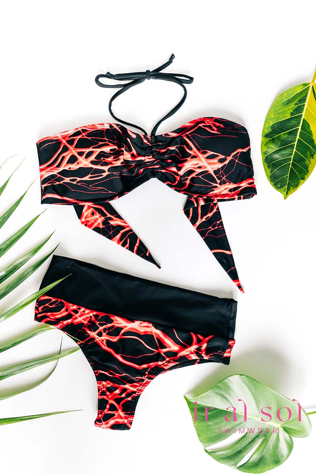 Colombian Lava Flow Bandeau Bikini 2-Piece (M)